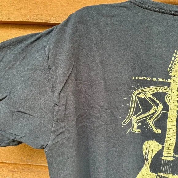 Fender Guitar House of Blue 'I Got a Black Cat BoneY2K T-Shirt Size XL - Picture 11 of 12